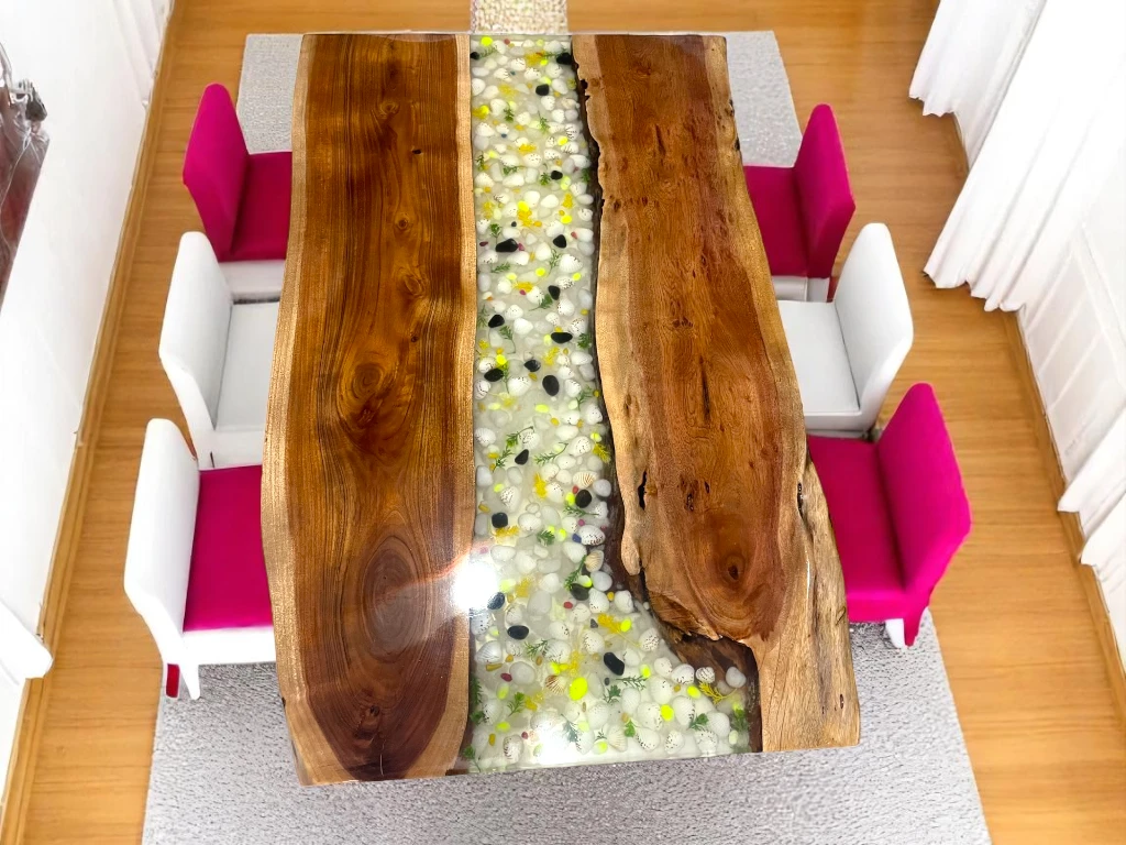 Modern Live Edge Epoxy River Tables - Custom Designs Available